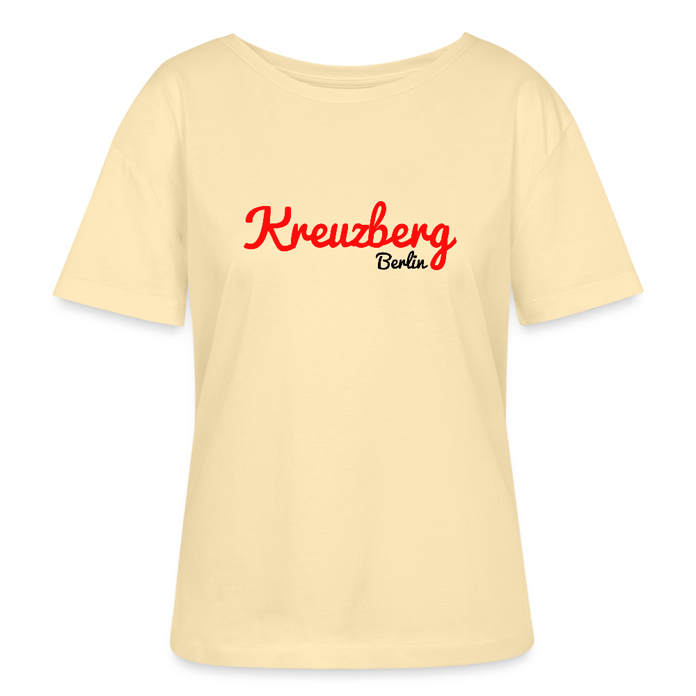 Kreuzberg Berlin - Relaxed Rundhals Frauen Bio-T-Shirt - Creme