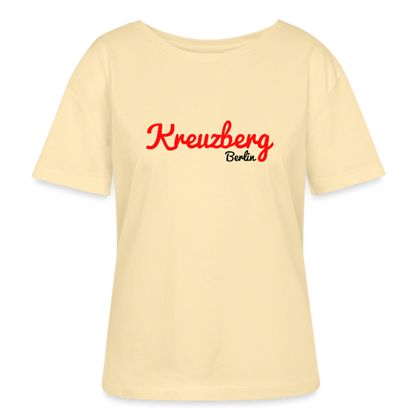 Kreuzberg Berlin - Relaxed Rundhals Frauen Bio-T-Shirt - Creme