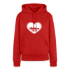 I love Berlin weiß - Frauen Premium Hoodie - Rot