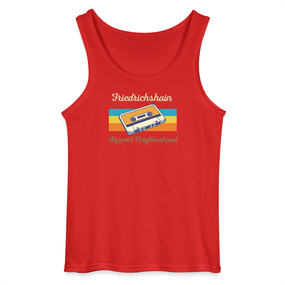 Friedrichshain Hippest Neighborhood - Männer Tank Top - Rot