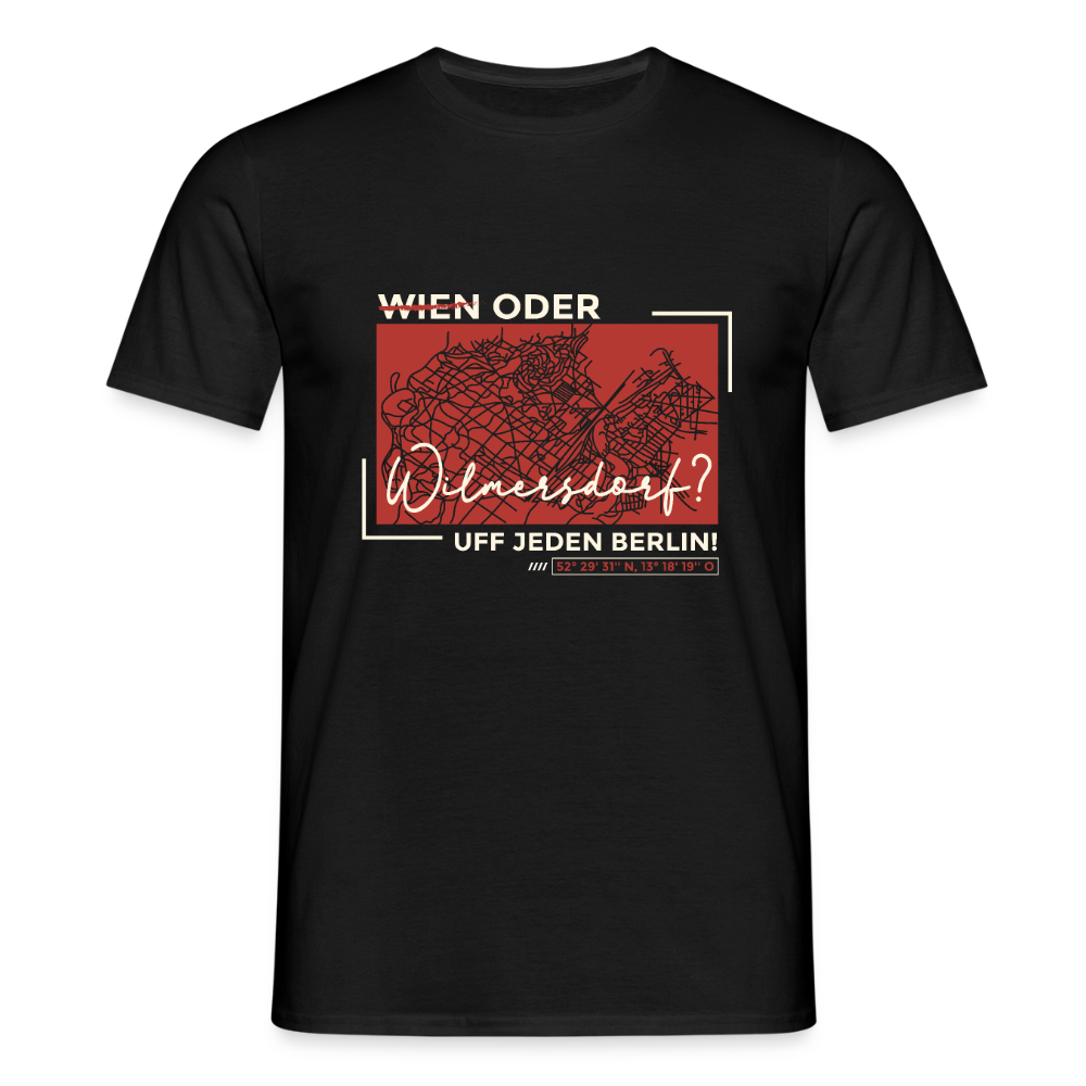 Wien Oder Wilmersdorf Uff Jeden Berlin - Männer Premium T-Shirt - Schwarz