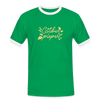 Lauben pieper - Männer Ringer T-Shirt - Kelly Green/Weiß