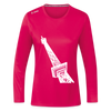Der Funkturm - Frauen Sport Langarmshirt - dunkles Pink