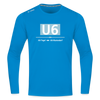 U6 - Männer Sport Langamshirt - Saphirblau