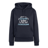 Könnt' ick fliejen, wär ick zu faul zum Flüjelschlagen - Frauen Premium Hoodie - Navy