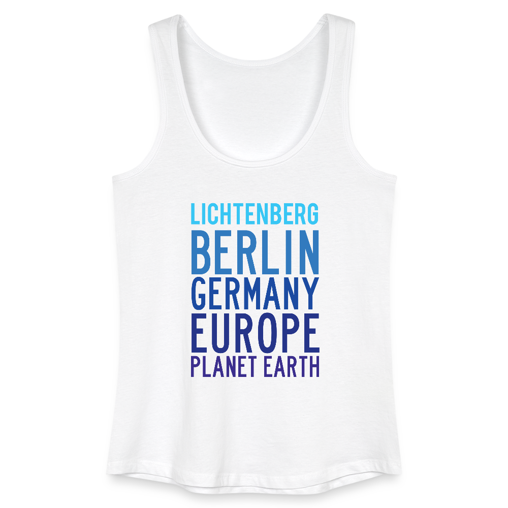 Lichtenberg Planet Earth - Frauen Bio Tank Top - Weiß