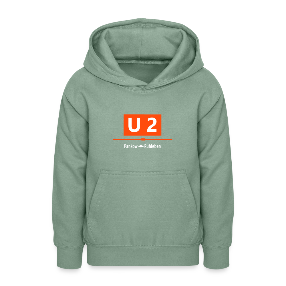 U2 Berlin - Teenager Hoodie - Graugrün