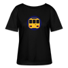 U-Bahntunnel - Relaxed Rundhals Frauen Bio-T-Shirt - Schwarz