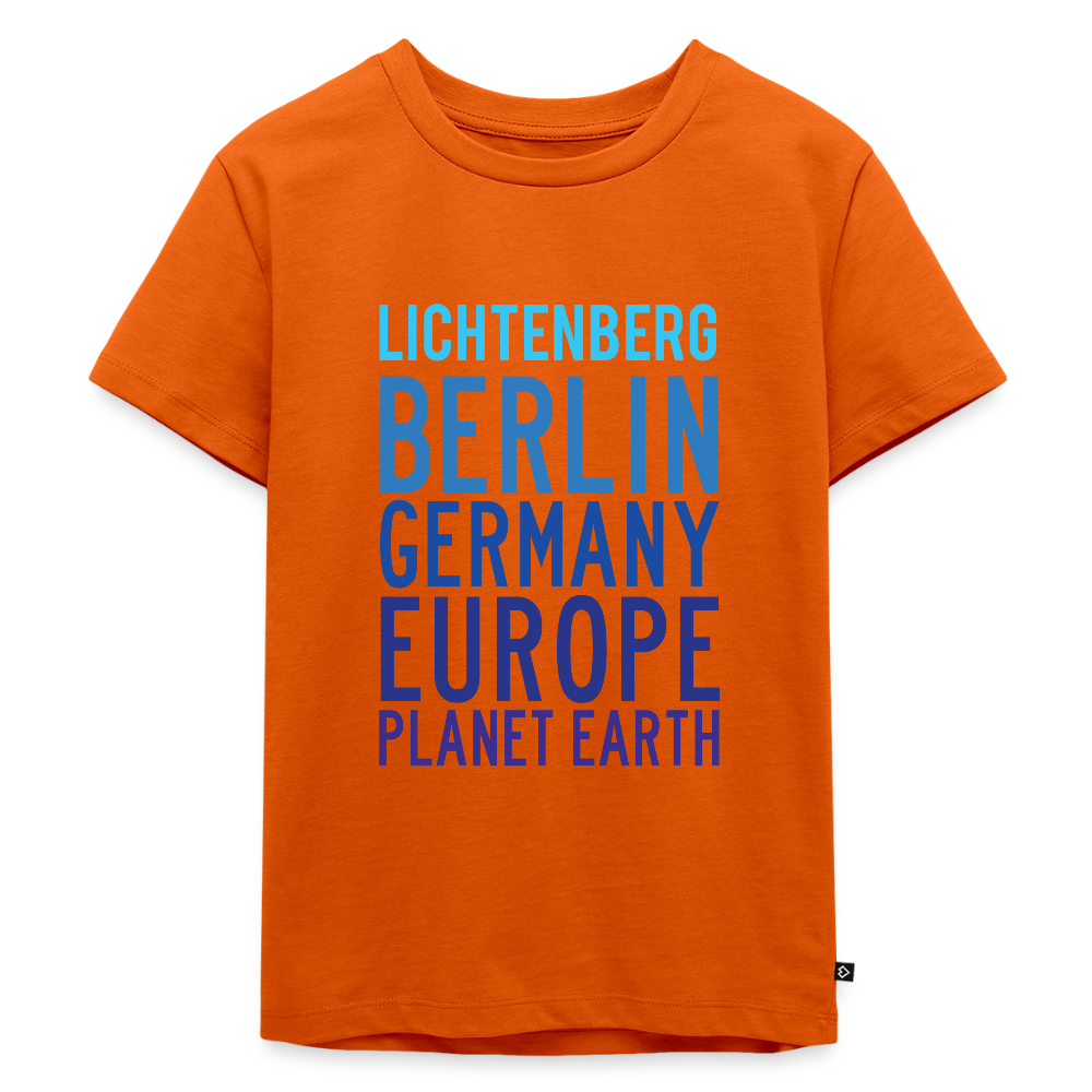 Lichtenberg Planet Earth - Kinder Premium T-Shirt - Orange