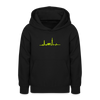 Herzschlag für Fahrradfahrer - Teenager Hoodie - Schwarz
