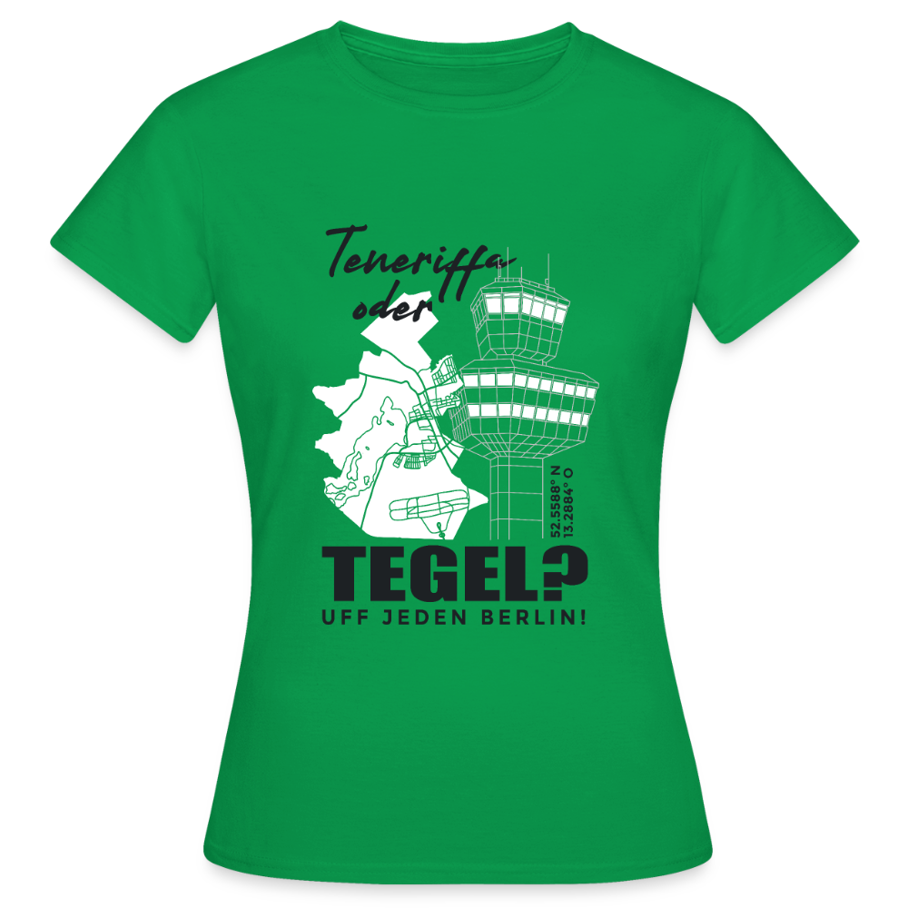 Teneriffa oder Tegel - Frauen Premium T-Shirt - Kelly Green