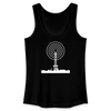 Funkturm im Fokus - Frauen Bio Tank Top - Schwarz
