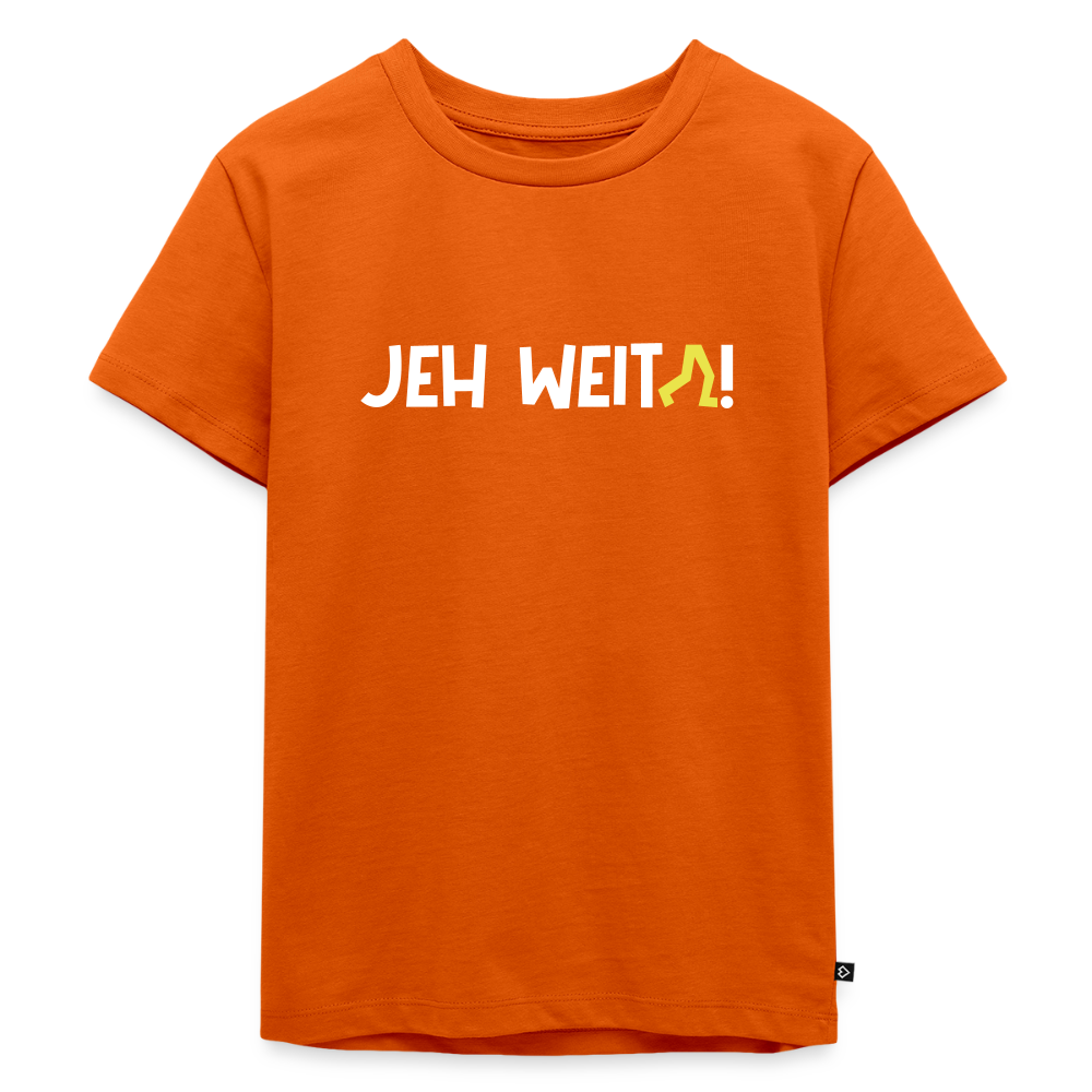Jeh Weita! - Kinder Premium T-Shirt - Orange