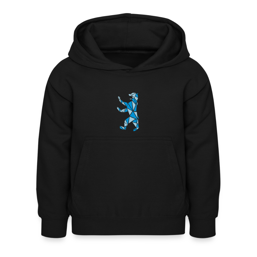 Berliner Bär Geometrie - Kinder Hoodie - Schwarz