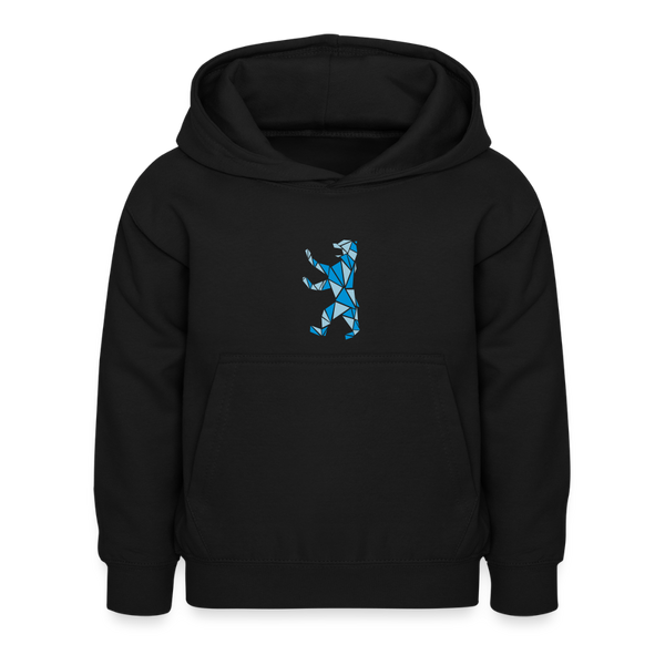 Berliner Bär Geometrie - Kinder Hoodie - Schwarz