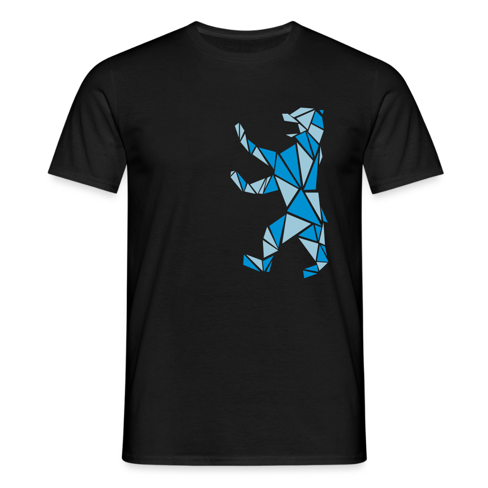Berliner Bär Geometrie - Männer Premium T-Shirt - Schwarz