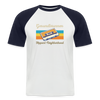 Gesundbrunnen Hippest Neighborhood - Männer Baseball T-Shirt - Weiß/Navy