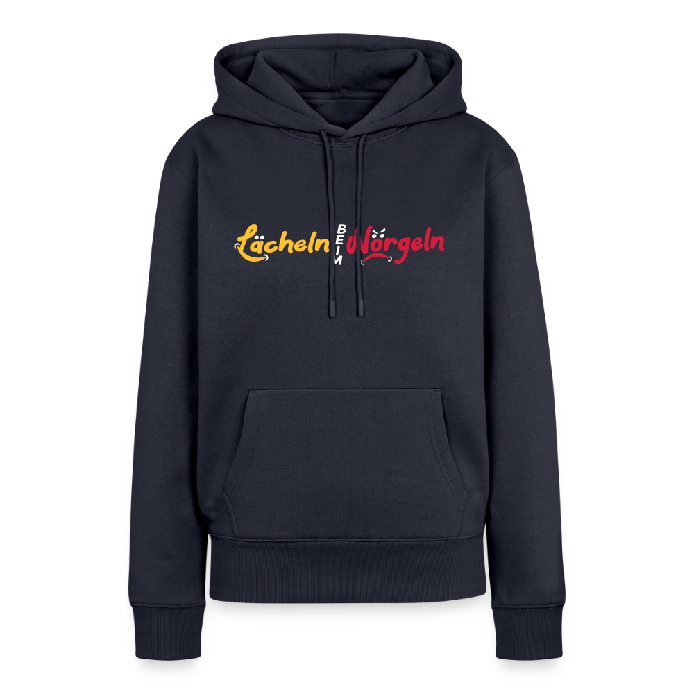 Lächeln beim Nörgeln - Frauen Premium Hoodie - Navy