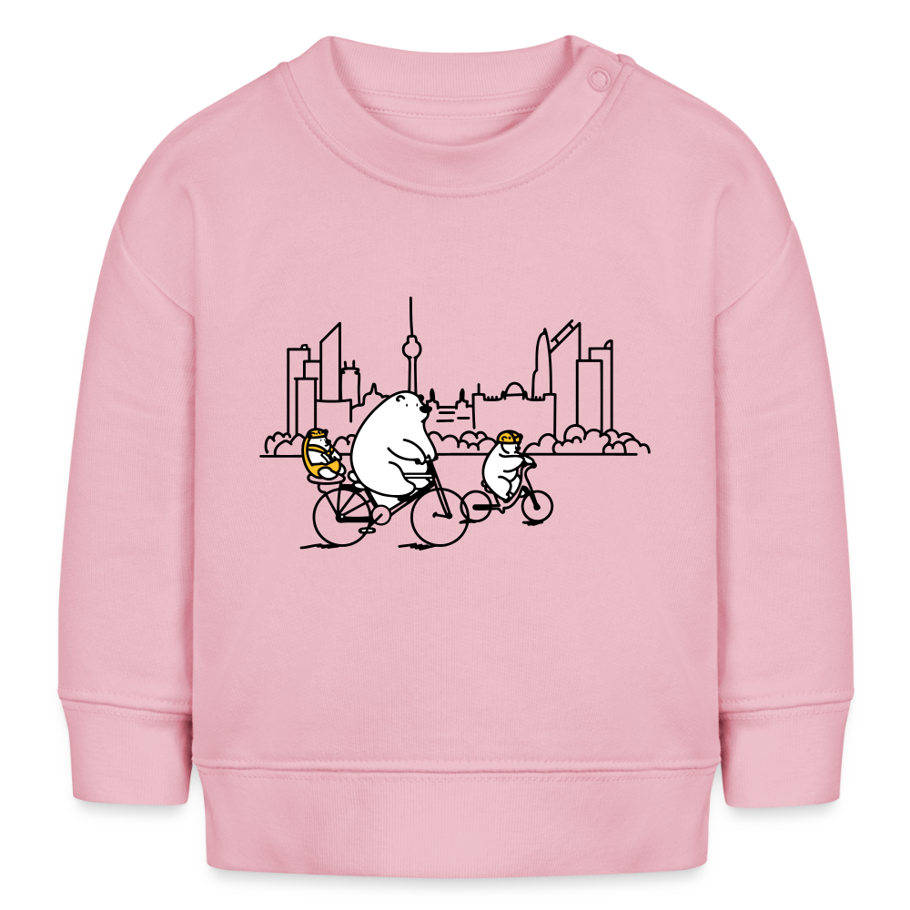 Fahrradtour Berlin - Baby Bio Pullover - Hellrosa
