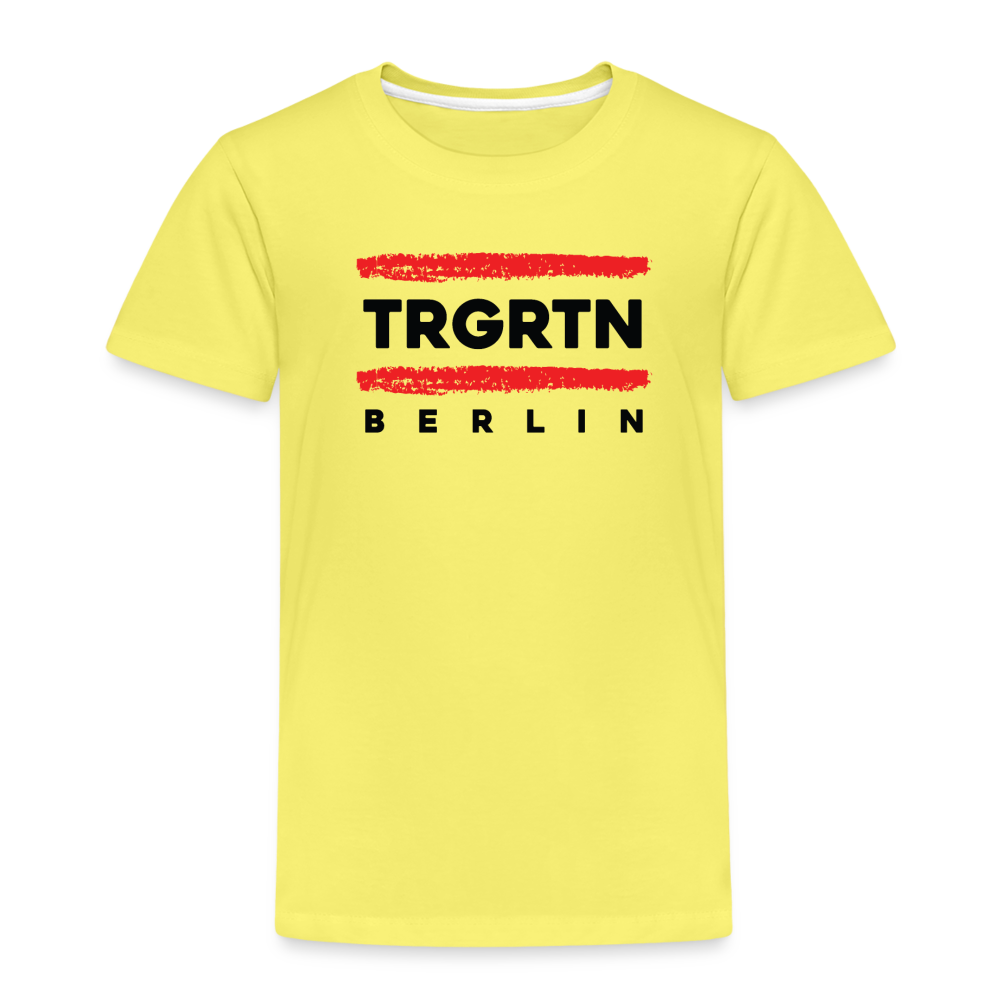 TRGRTN - Kinder Premium T-Shirt - Gelb