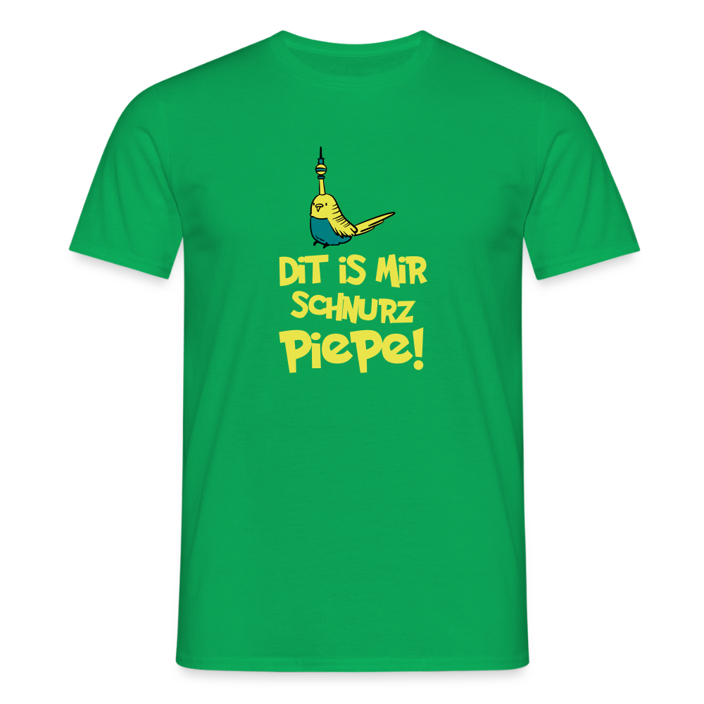 Schnurz Piepe mit Piep - Männer Premium T-Shirt - Kelly Green