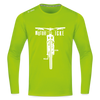 Motor icke - Männer Sport Langamshirt - Neongrün