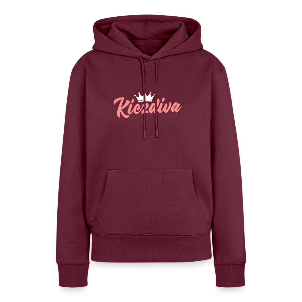 Kiezdiva - Frauen Premium Hoodie - Burgunderrot