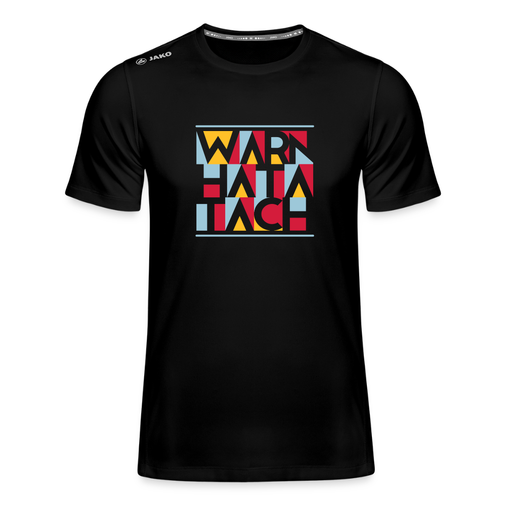 Warn Hata Tach - Männer Sport-Shirt - Schwarz