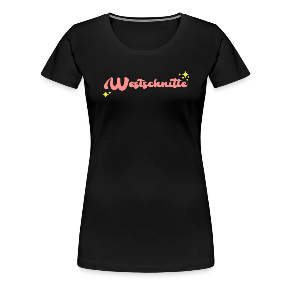 Westschnitte - Frauen Premium T-Shirt - Schwarz
