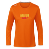 Hab Dir Lieb! - Frauen Sport Langarmshirt - Neonorange