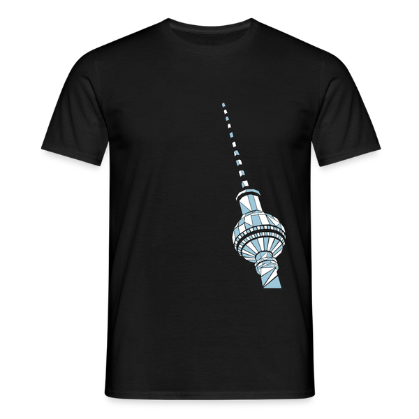 Fernsehturm Geometrie - Männer Premium T-Shirt - Schwarz