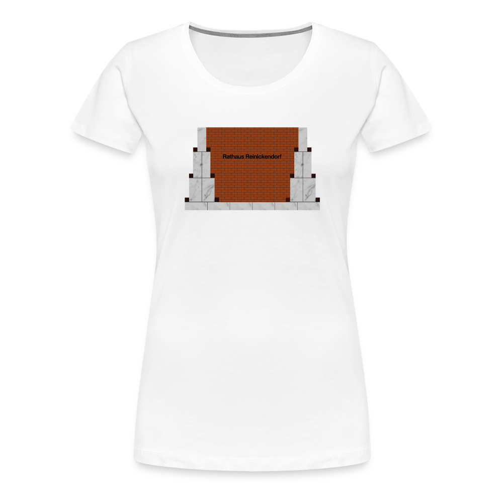 Rathaus Reinickendorf - Frauen Premium T-Shirt - Weiß