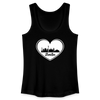 I love Berlin weiß - Frauen Bio Tank Top - Schwarz