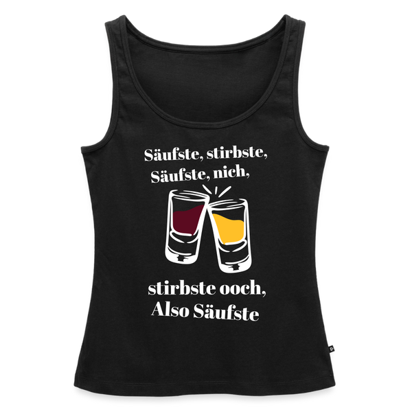 Säufste - Frauen Bio Tank Top - Schwarz