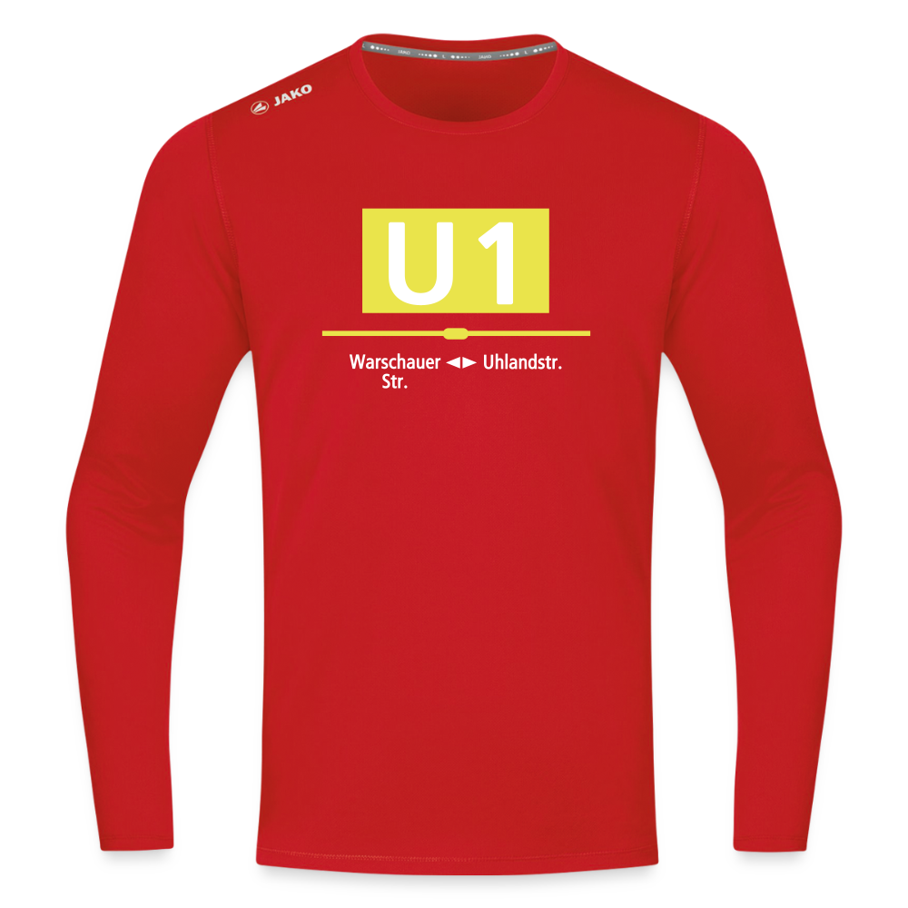 U1 - Männer Sport Langamshirt - Rot