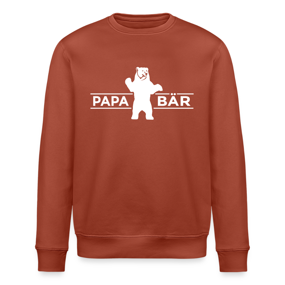 Papa Bär - Unisex Bio Sweatshirt - Terrakotta