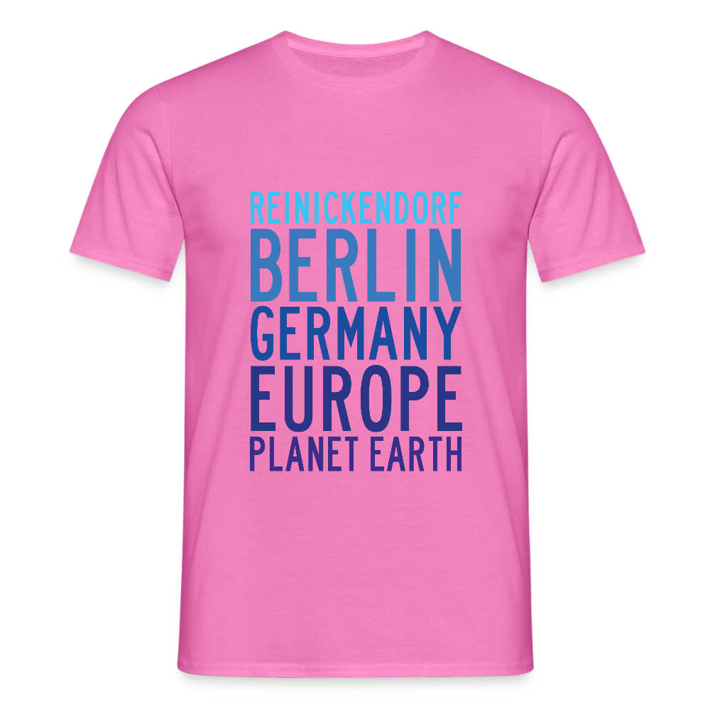 Reinickendorf Planet Earth - Männer Premium T-Shirt - Pink