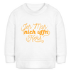 Jeh mah nich uffn Keks gelb - Baby Bio Pullover - Weiß