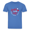 Liebe in der Luft! Berliner Luft! - Unisex Bio T-Shirt - Achtsames Blau