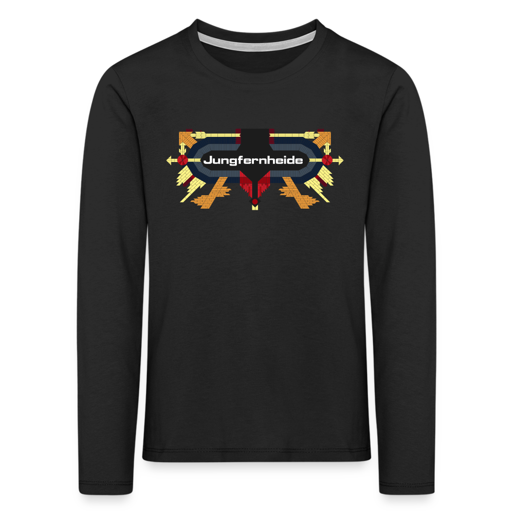 Jungfernheide - Kinder Langarmshirt - Schwarz