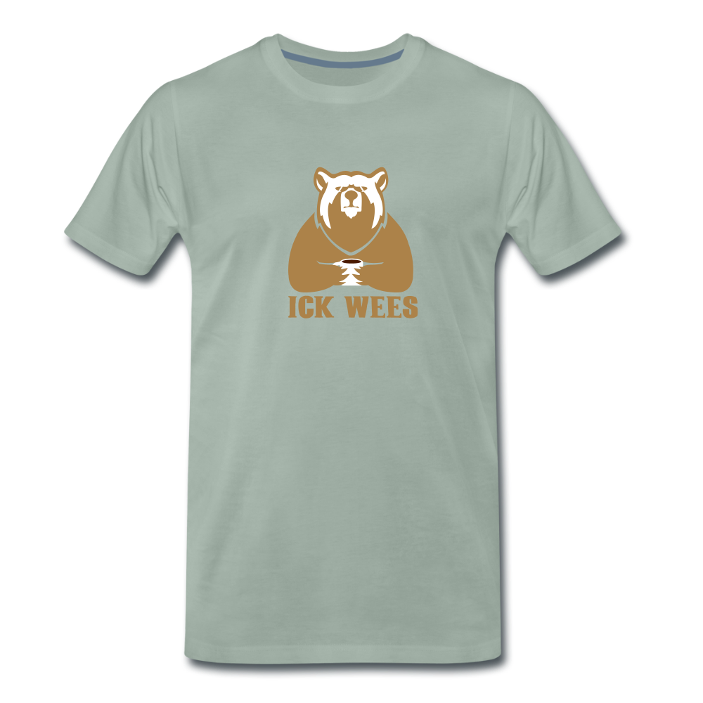 ick wees - Männer Premium T-Shirt - Graugrün