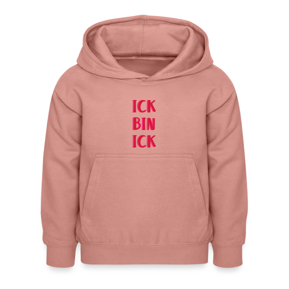Ick bin Ick! - Kinder Hoodie - Altrosa