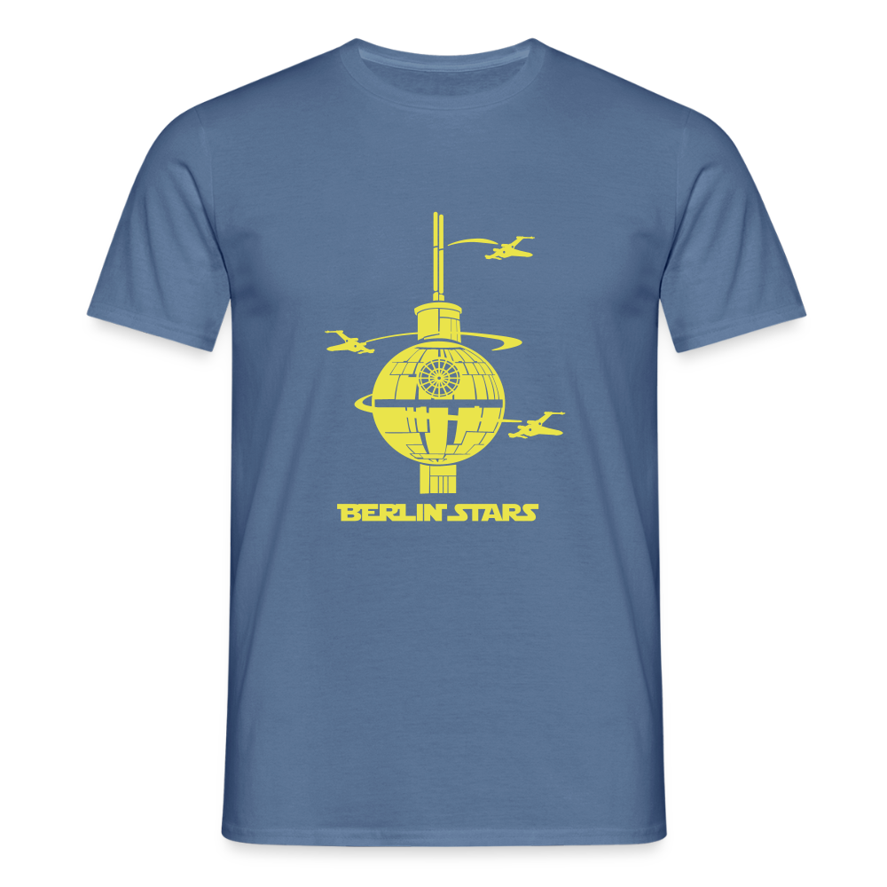 Berlin Stars - gelb - Männer Premium T-Shirt - Taubenblau