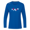 VAJISSET - Frauen Sport Langarmshirt - Royalblau