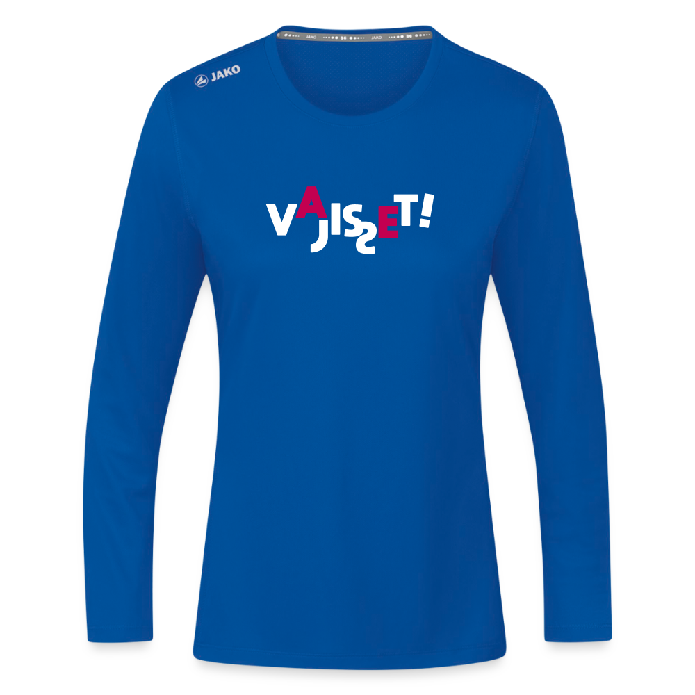 VAJISSET - Frauen Sport Langarmshirt - Royalblau