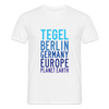 Tegel Planet Earth - Männer Premium T-Shirt - Weiß