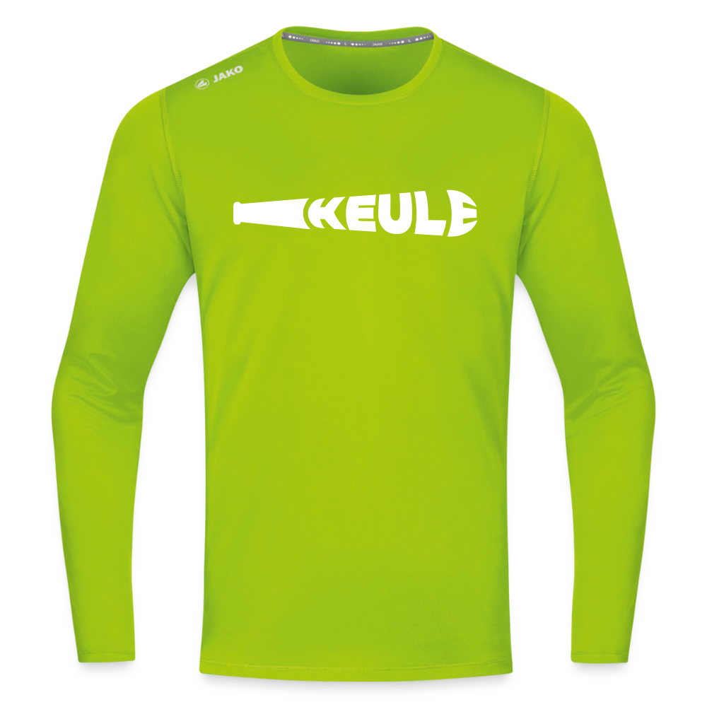 Keule - Männer Sport Langamshirt - Neongrün
