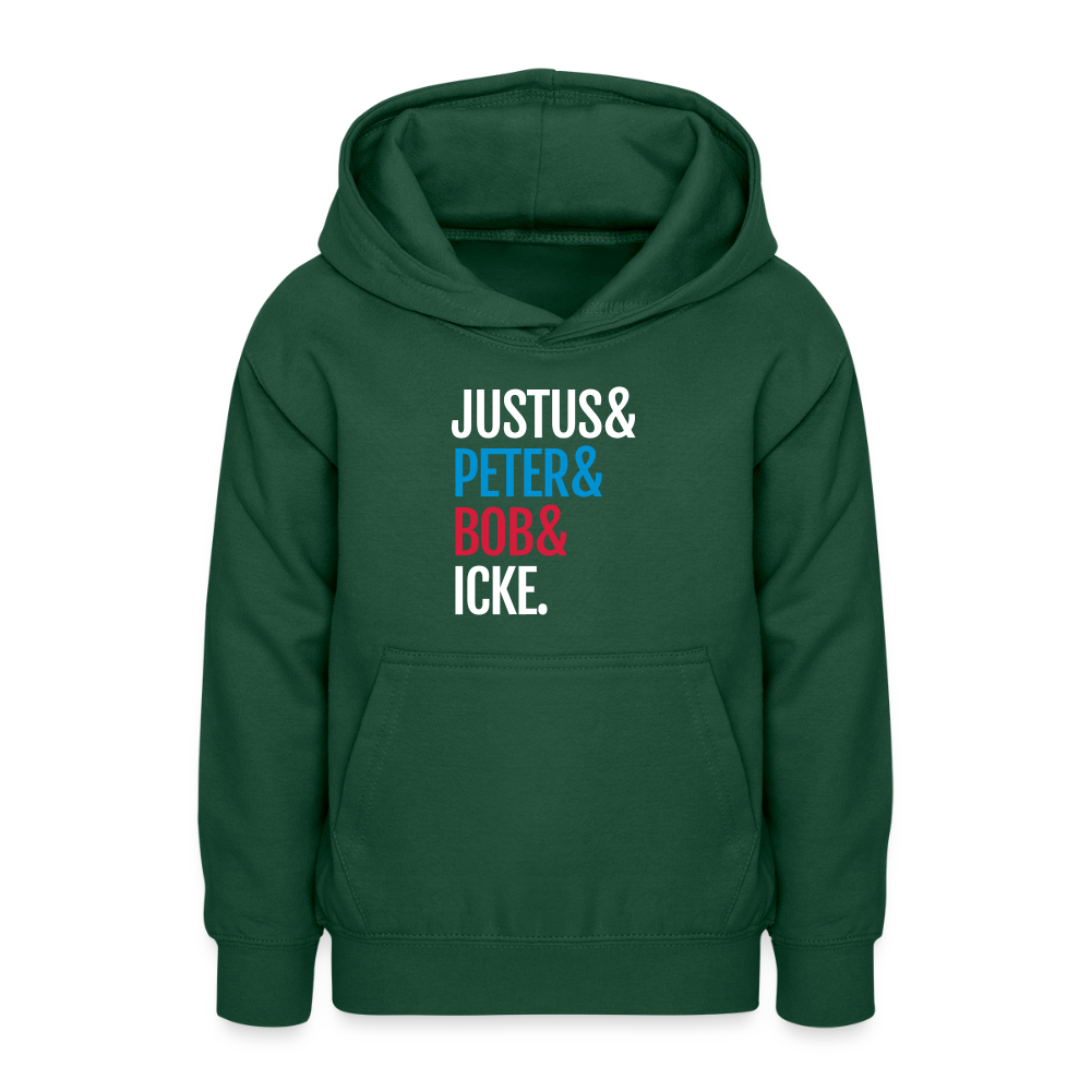 Justus & Peter & Bob & Icke - Teenager Hoodie - Flaschengrün
