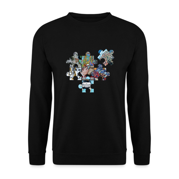 Berliner Mauer Puzzle - Unisex Pullover - Schwarz