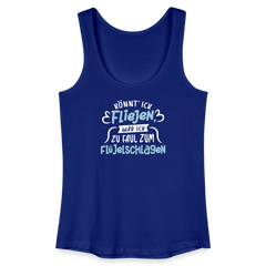 Könnt' ick fliejen, wär ick zu faul zum Flüjelschlagen - Frauen Bio Tank Top